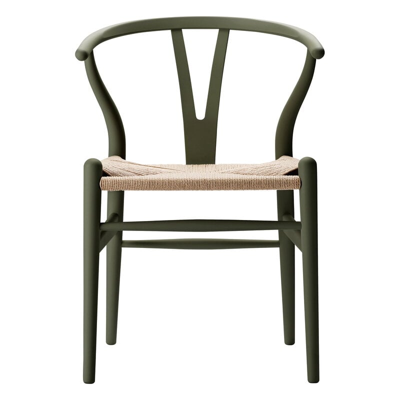 CH24 Wishbone chair by Carl Hansen & Søn #soft seaweed - natural cord #
