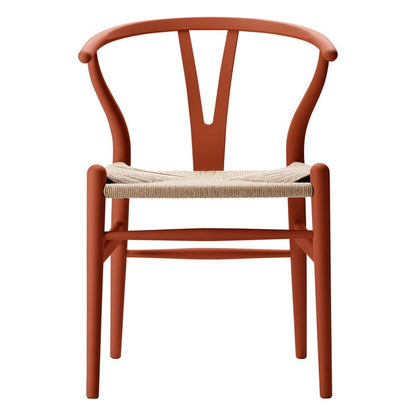 CH24 Wishbone chair by Carl Hansen & Søn #soft terracotta - natural cord #