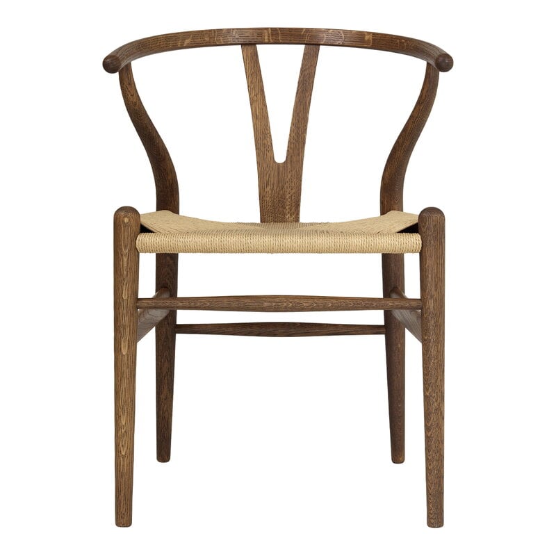 CH24 Wishbone chair by Carl Hansen & Søn #smoked oiled oak - natural cord #