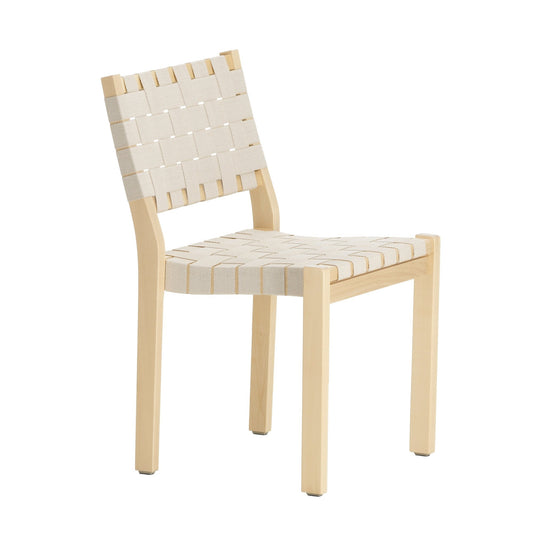 Artek Chair 611 — birch/natural-white