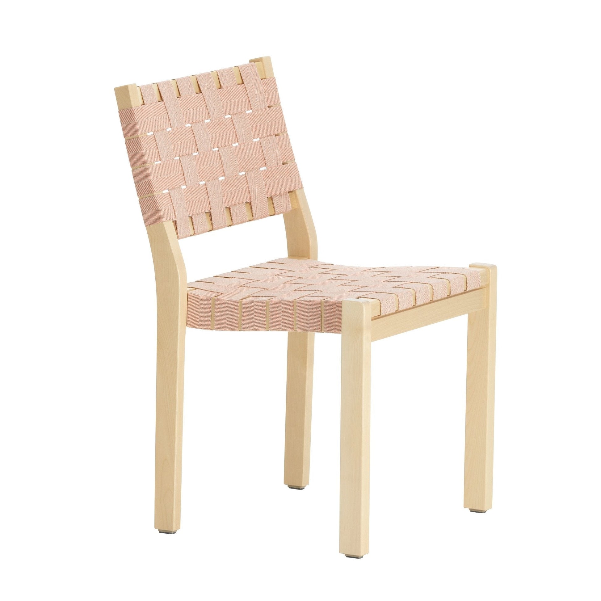 Artek Chair 611 — birch/natural-red