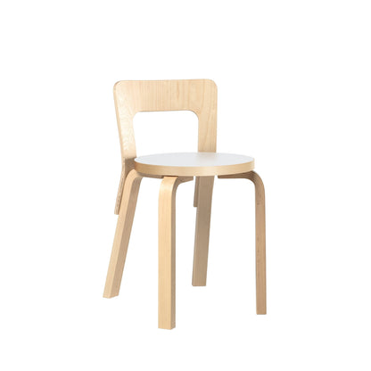 Artek Chair 65 — birch/white laminate