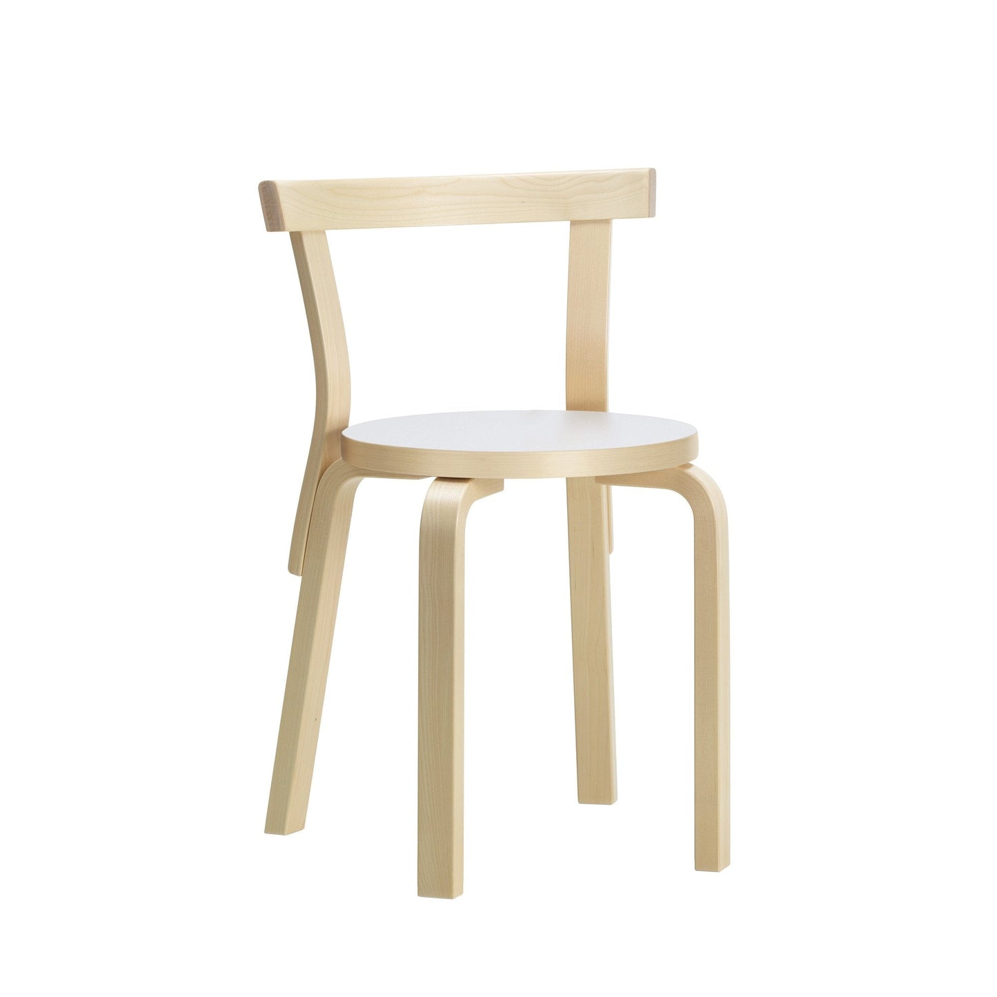Artek Chair 68 — birch/white laminate