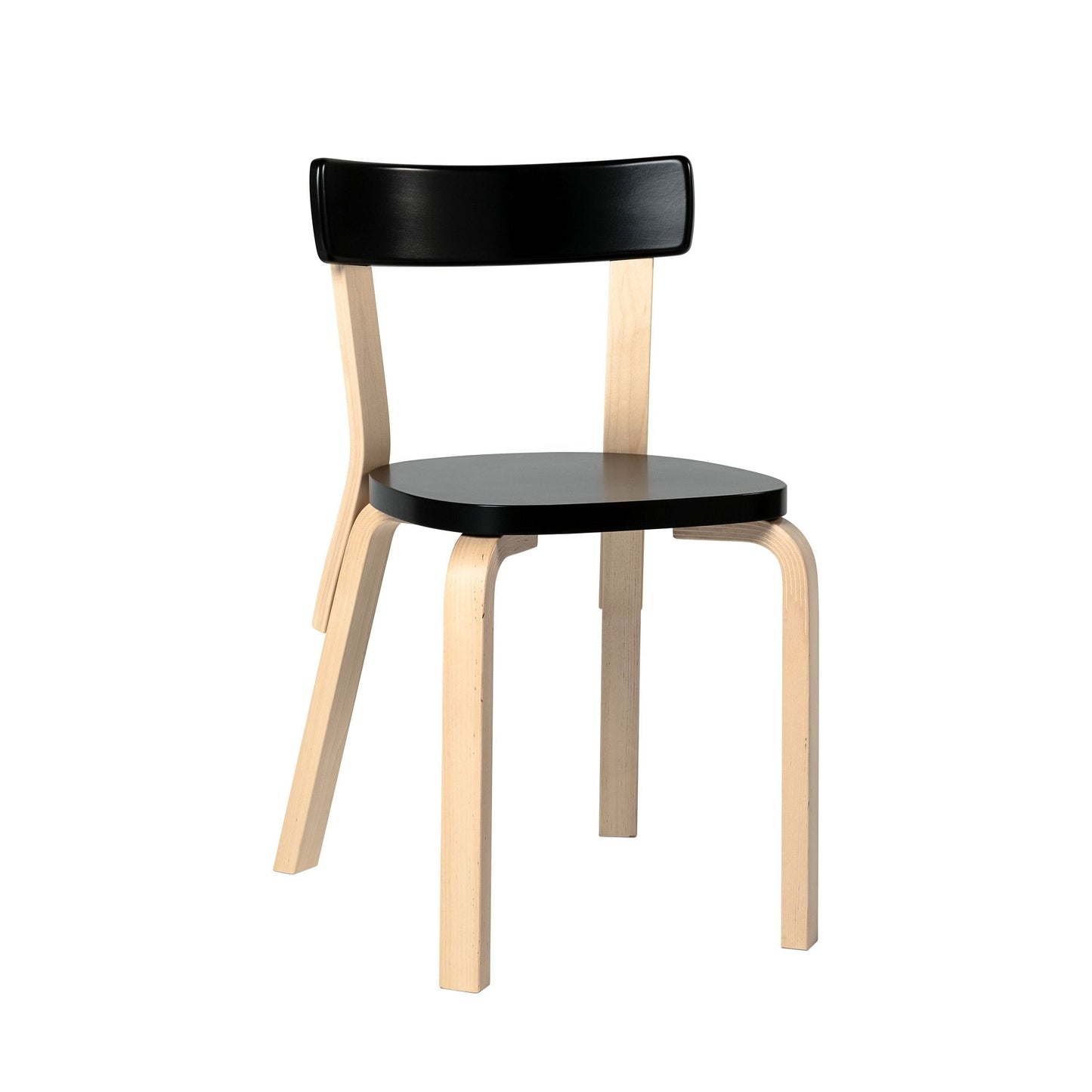 Artek Chair 69 — birch/lacquered black