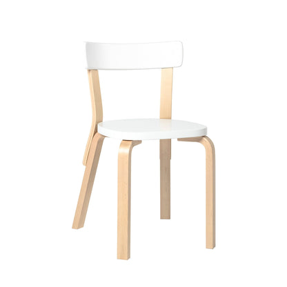 Artek Chair 69 — birch/lacquered white