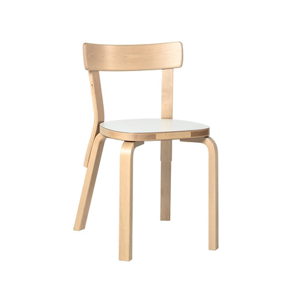Artek Chair 69 — birch/white laminate