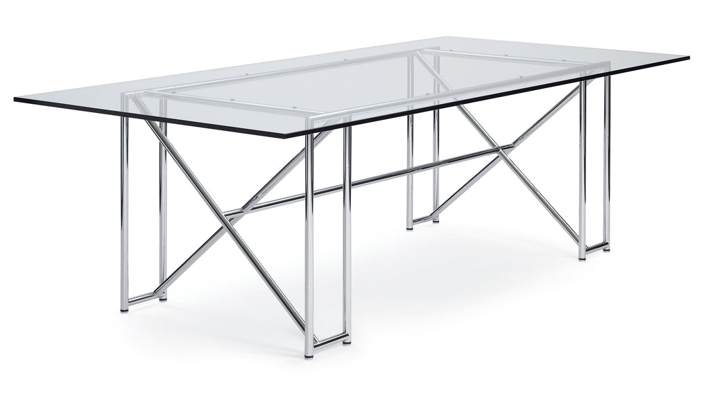 DOUBLE X - Rectangular dining table.