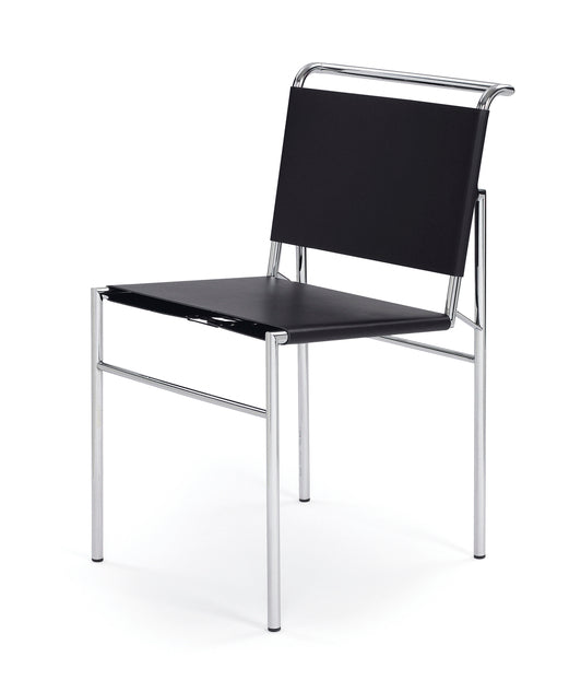 ROQUEBRUNE - Tanned leather chair with steel structure (Request Info).