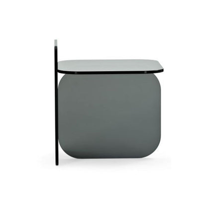 SOL - Rectangular glass side table.