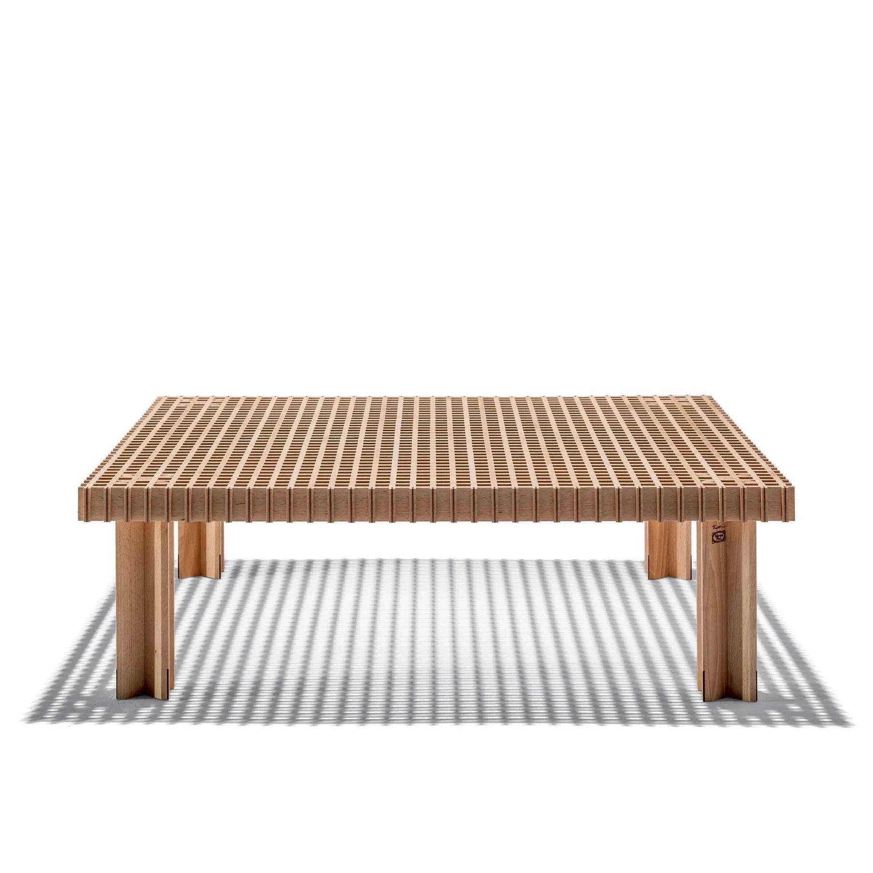 KYOTO - Square solid wood coffee table.