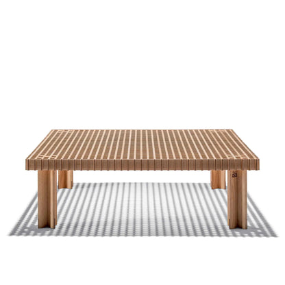 KYOTO - Square solid wood coffee table.