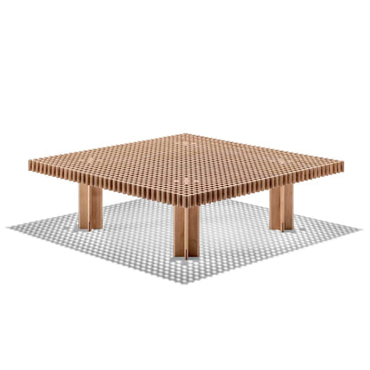 KYOTO - Square solid wood coffee table.