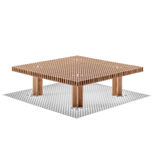 KYOTO - Square solid wood coffee table.
