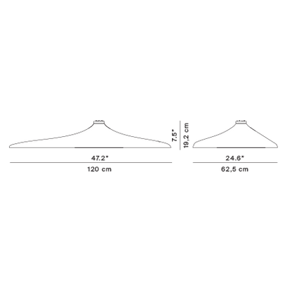 D89p SOLEIL NOIR - LED polyurethane foam ceiling lamp (Request Info).