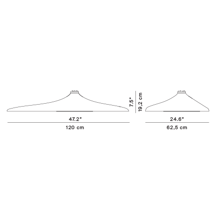 D89p SOLEIL NOIR - LED polyurethane foam ceiling lamp (Request Info).