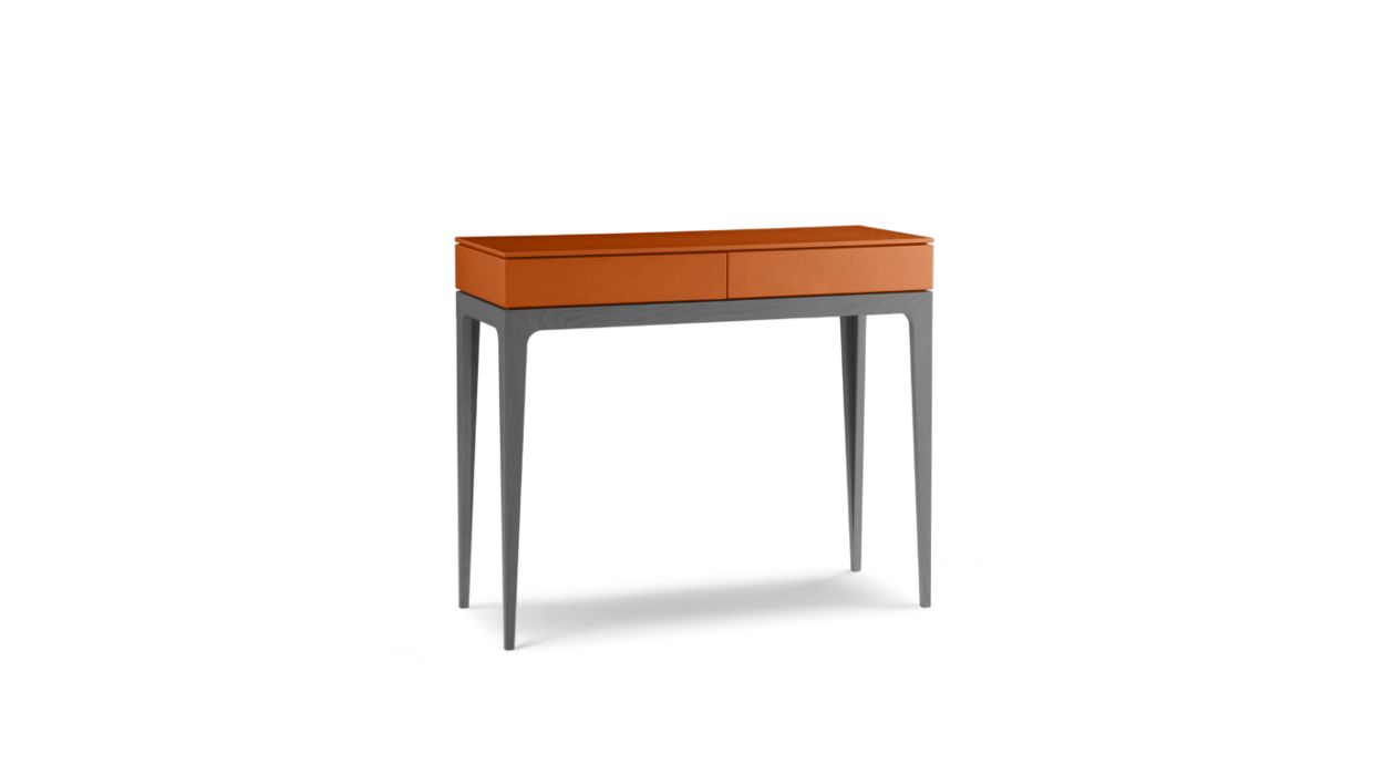 Devom Console Table by Roche Bobois #Matte Lacquer/Orange