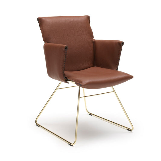 DS-515 Snug - Sled base leather armchair (Category - Leather | CLUB).