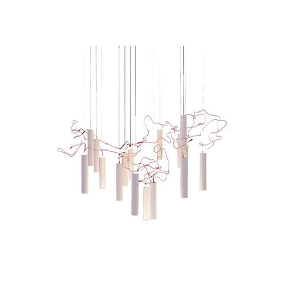 SIMBIOSI - LED metal pendant lamp.