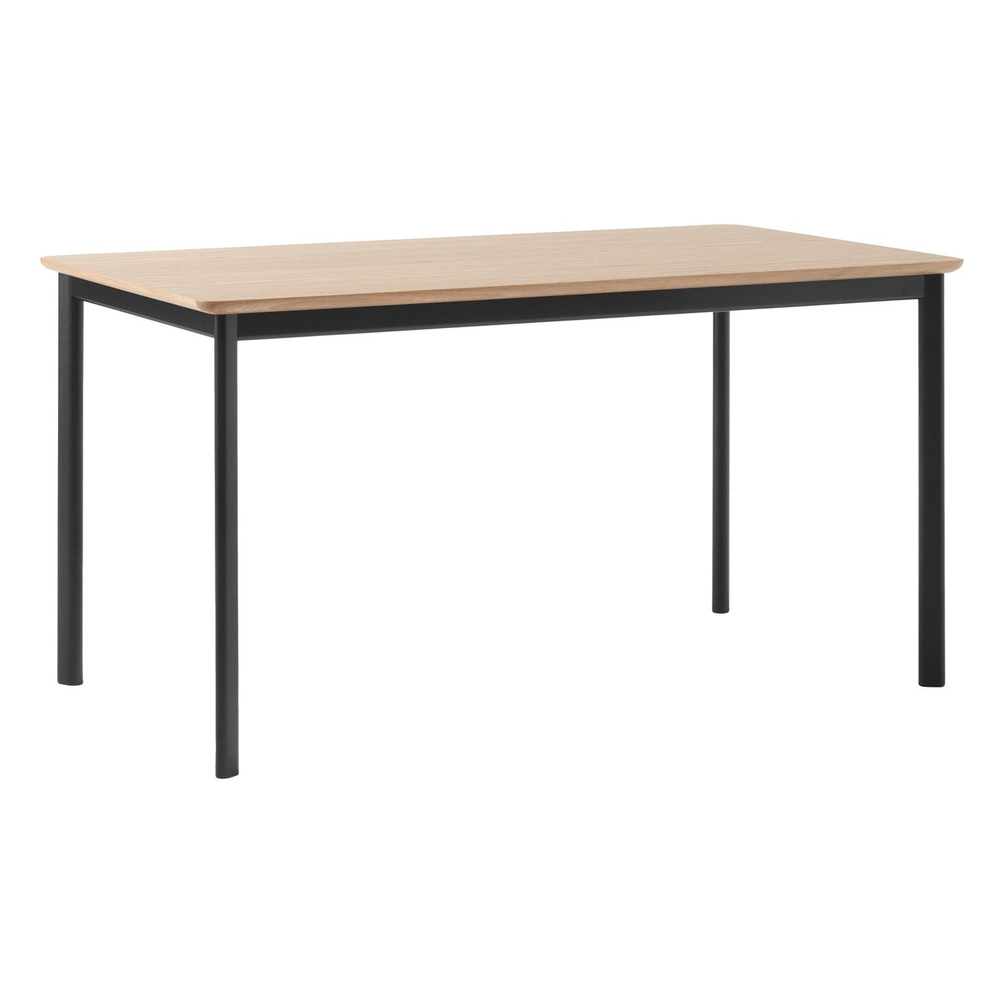 Drip HW115 dining table, 143 x 83 cm, lacquered oak - black