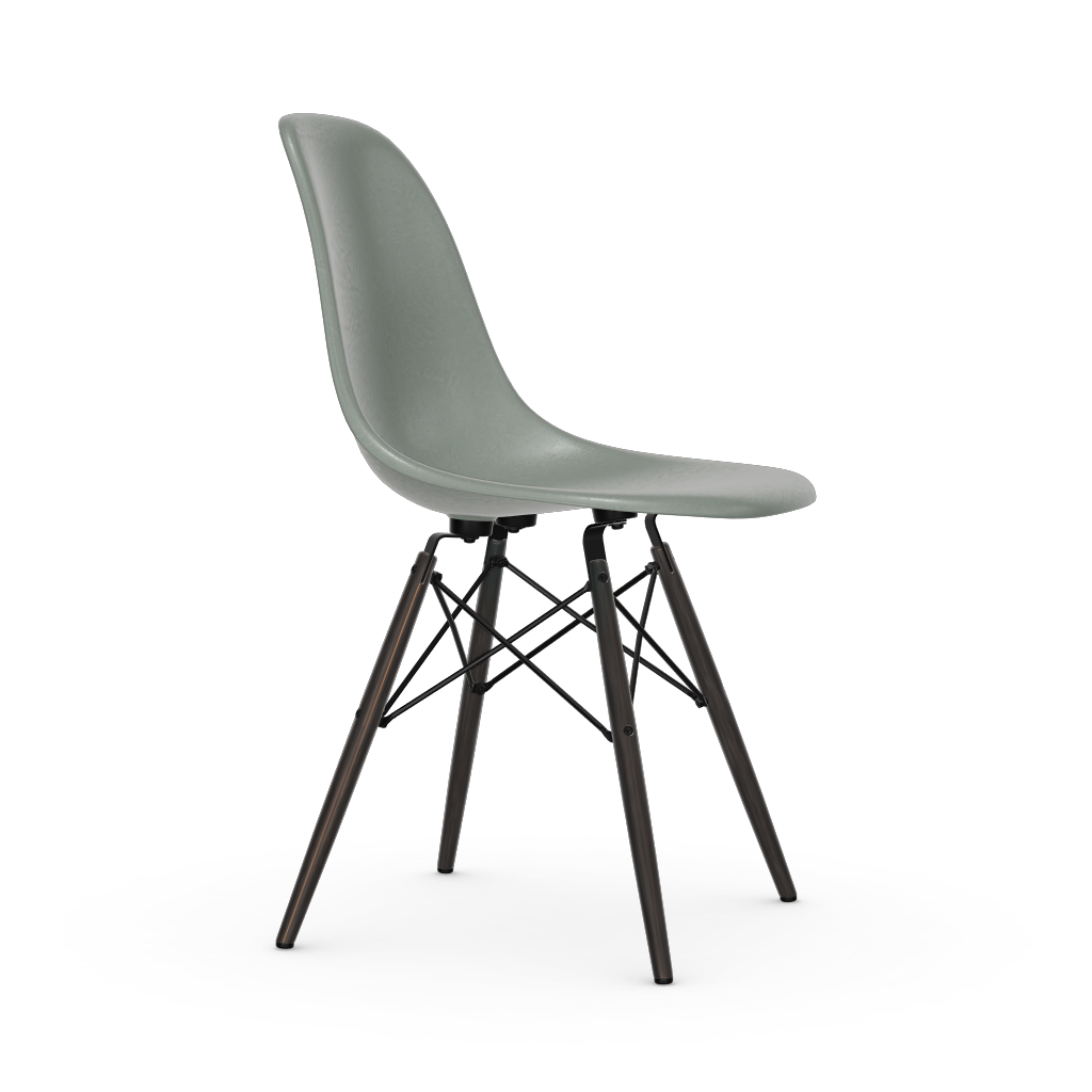 Eames Fiberglass Side Chair DSW (without upholstery).