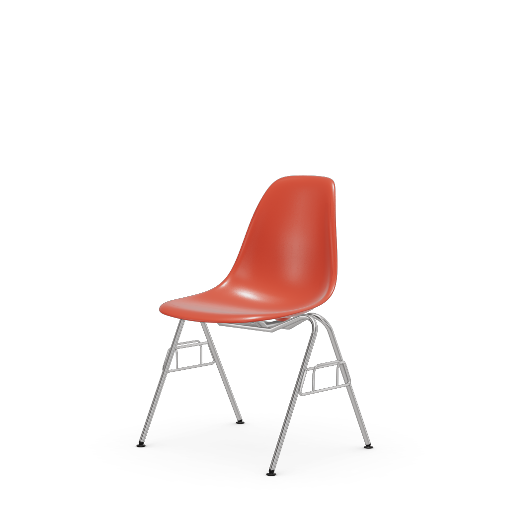 Eames Plastic Side Chair DSS-N (without upholstery).