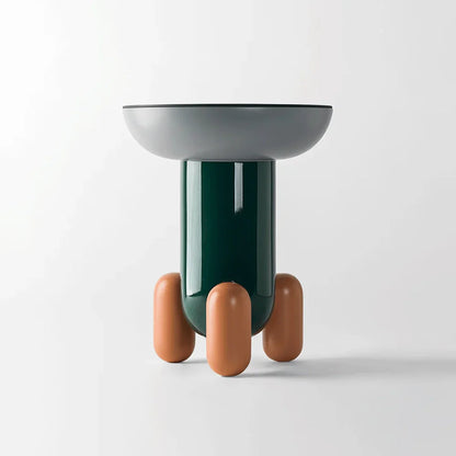 Round glass-fibre side table EXPLORER 1 by Bd Barcelona Design #Multicolor Green - V1