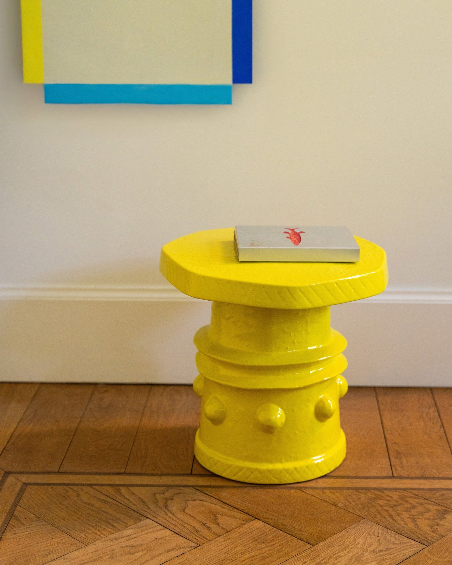 Clara side table 08, yellow