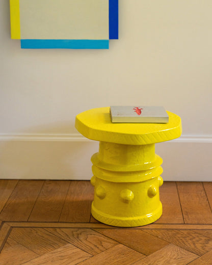 Clara side table 08, yellow