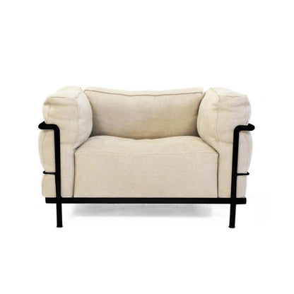 LC3 - Fabric armchair.