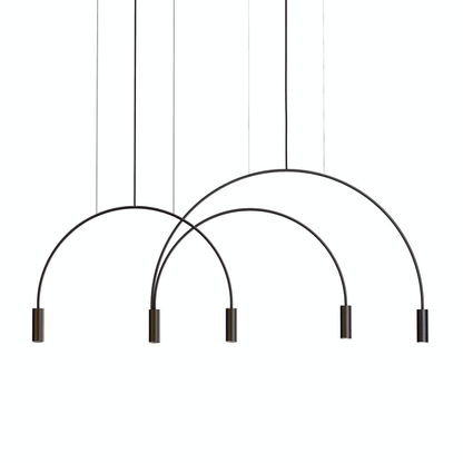 Estiluz Volta Pendant Black 2 Light Sources