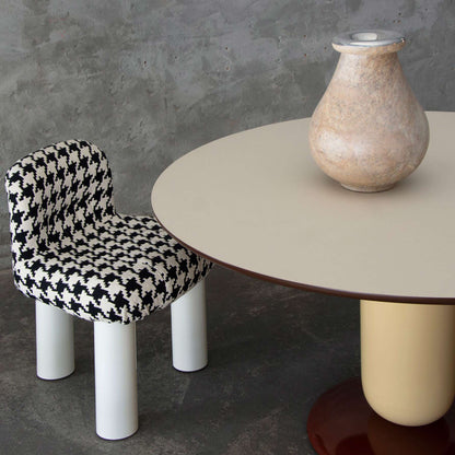 Round Glass-Fibre Table Explorer 4 by Bd Barcelona Design #Beige
