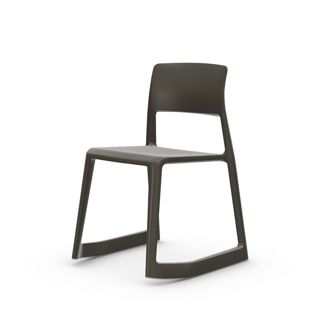 Tip Ton - solid plastic chair with a forward-tilt.