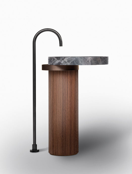 ECCENTRICO - Freestanding round washbasin by Falper