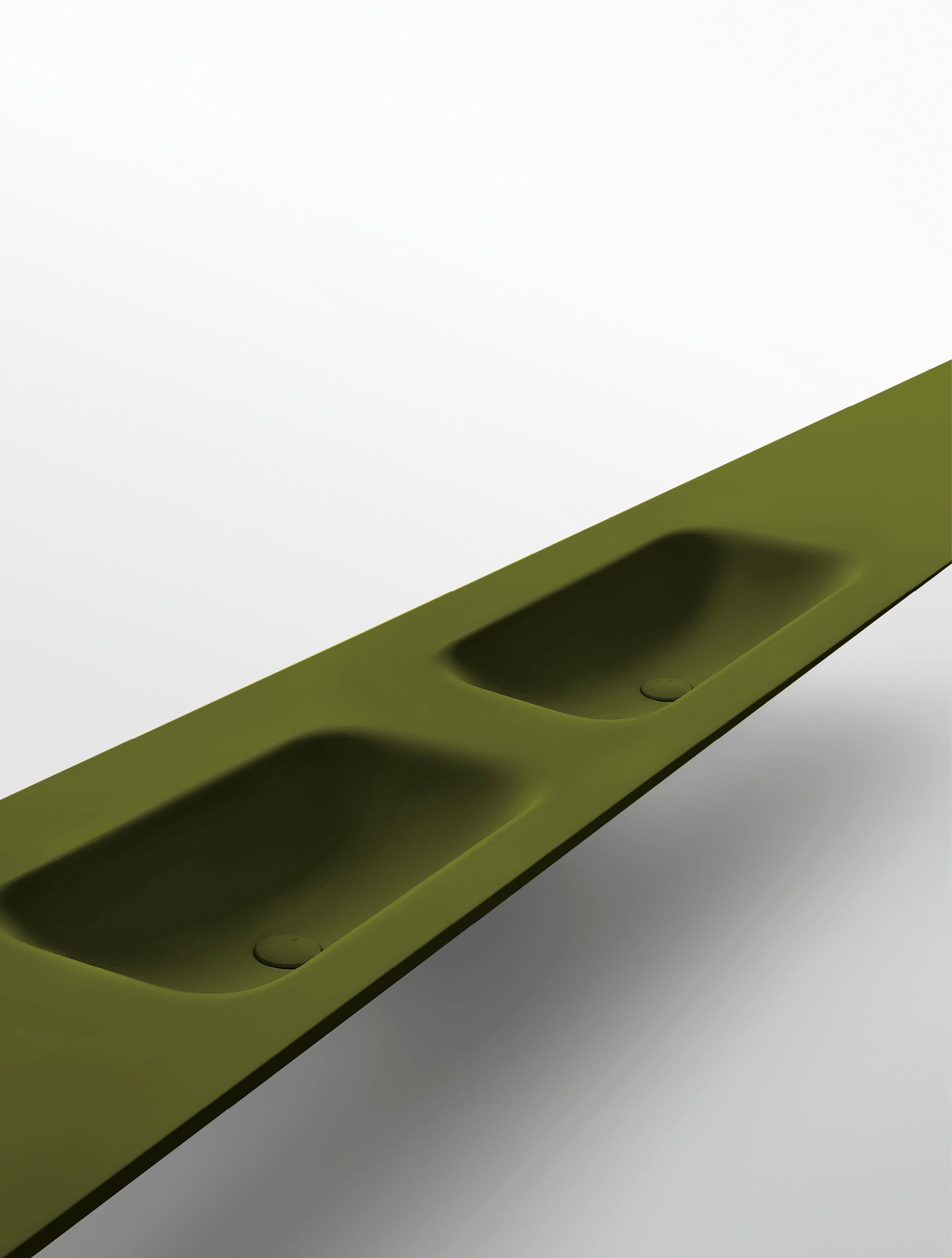 ROUND SOFT - Washbasin with integrated countertop by Falper