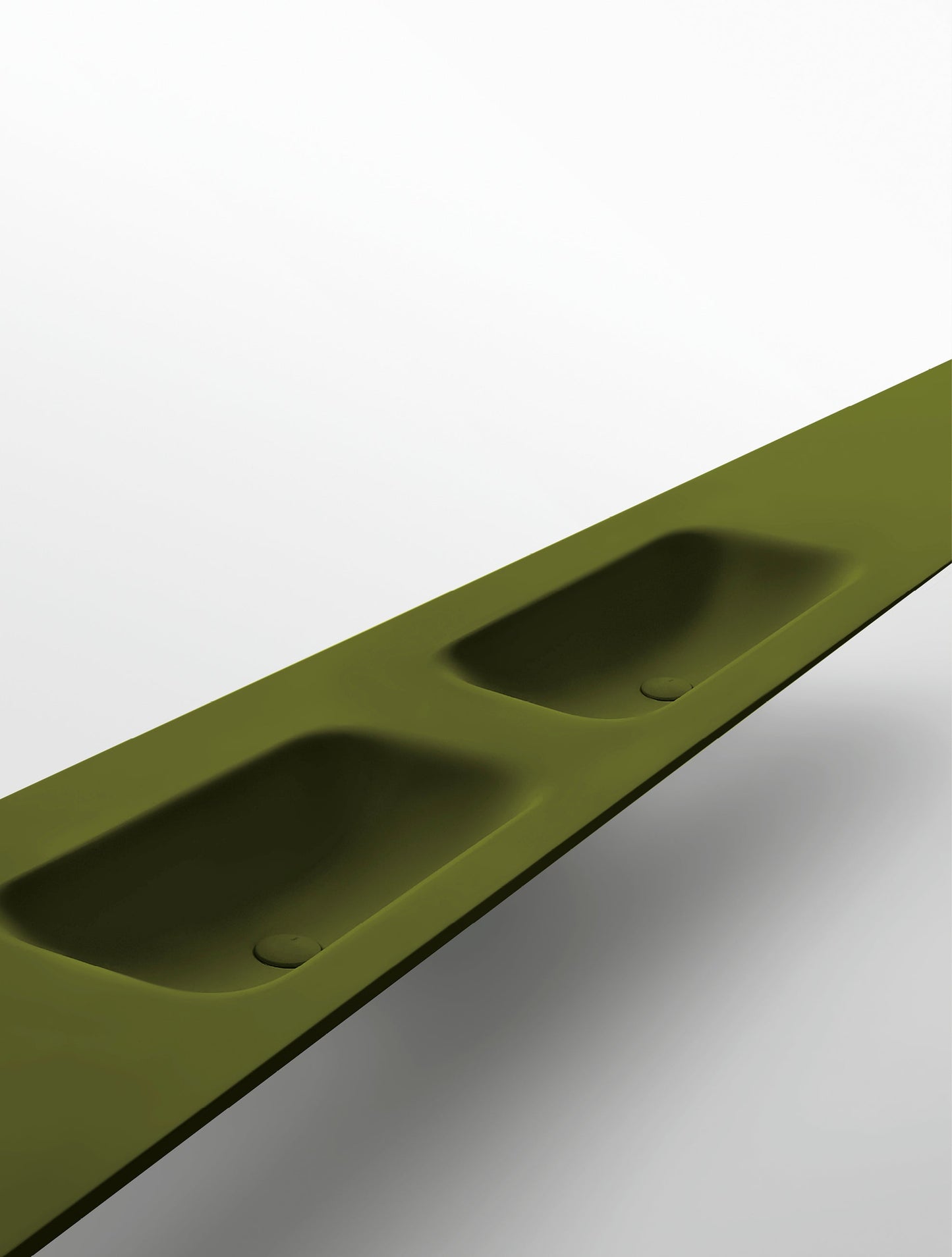 ROUND - Washbasin with integrated countertop by Falper