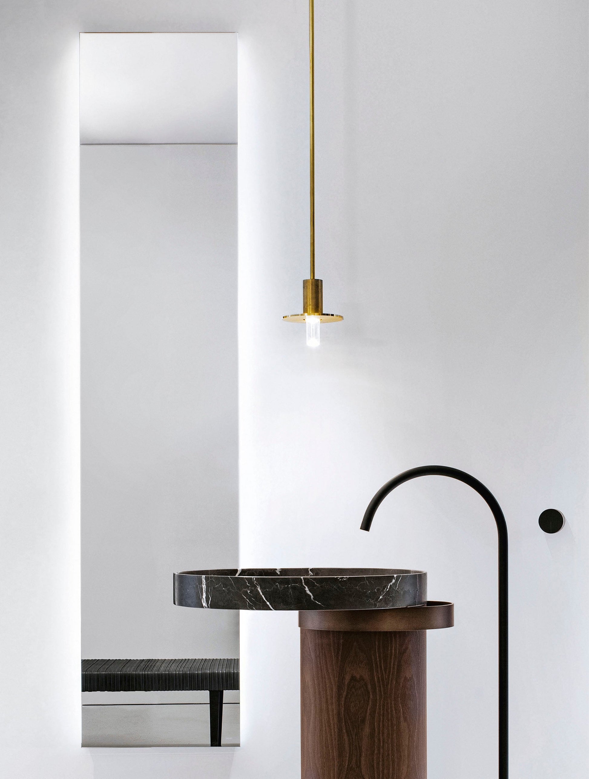 QUATTRO.ZERO 6L2 - Mirror Cabinet with LED by Falper