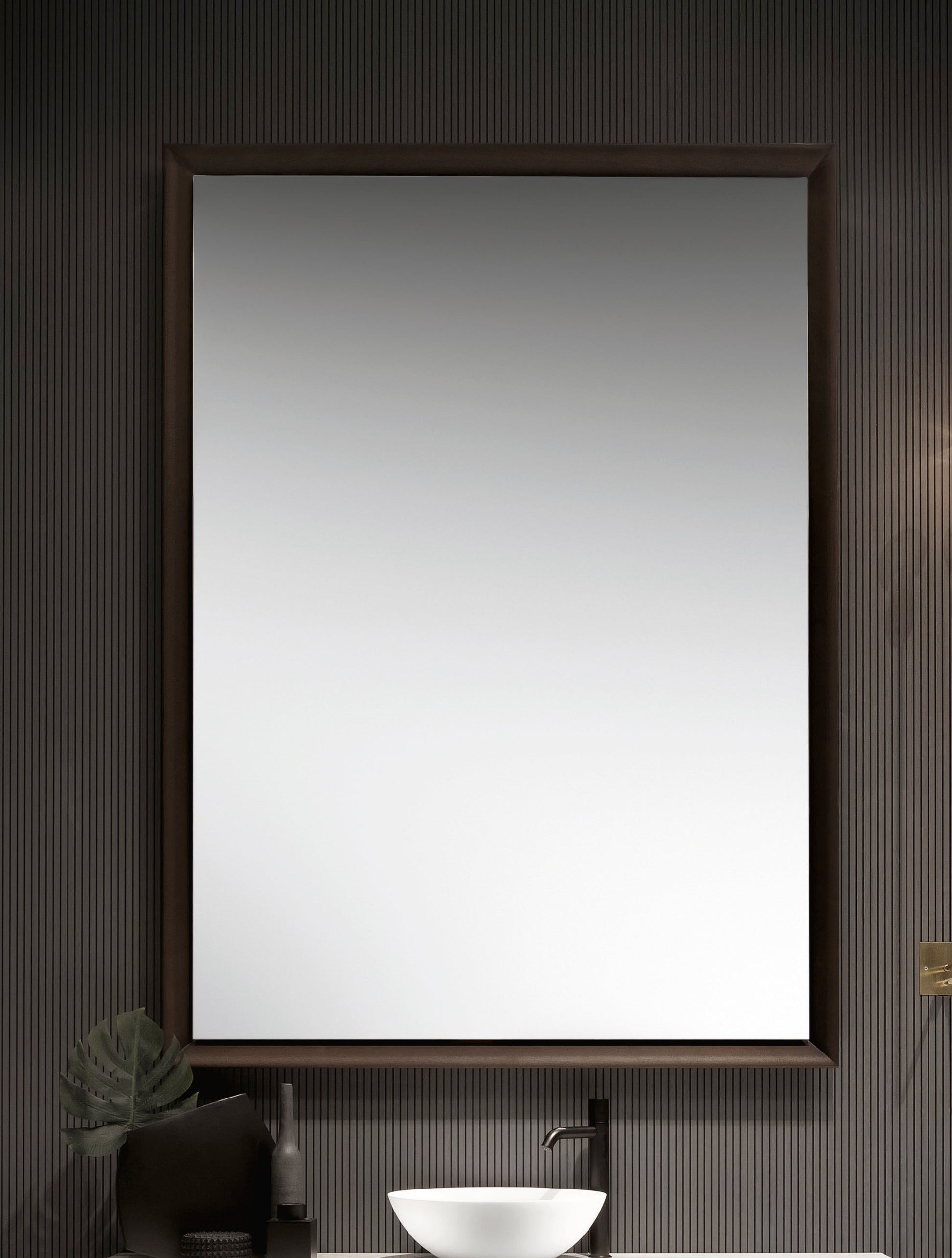 Cristalplant Framed Mirror with LED Lighting by Falper