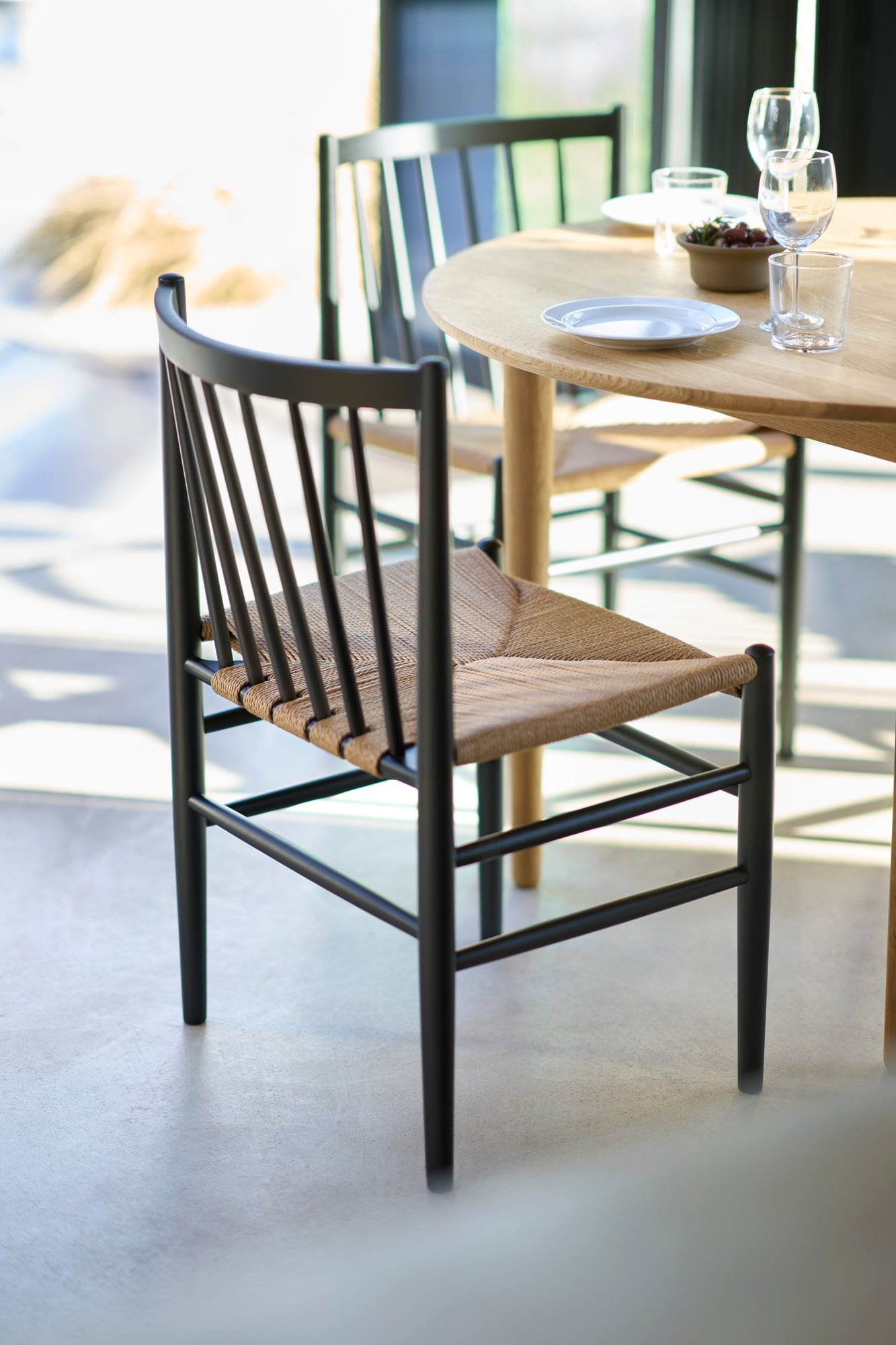 C62 Bjørk dining table, 115 cm, oiled oak