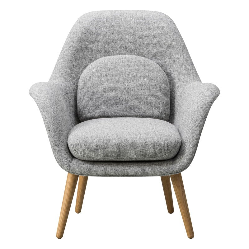 Swoon Lounge armchair by Fredericia #Hallingdal 130 - oiled oak #