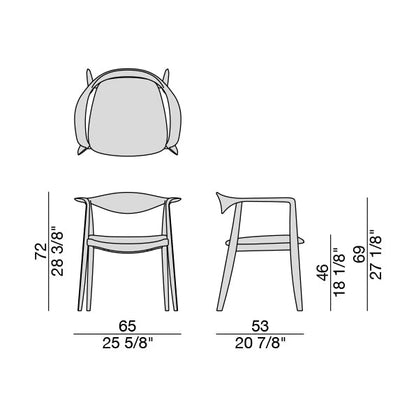 FRIDA - Walnut chair (Request Info).