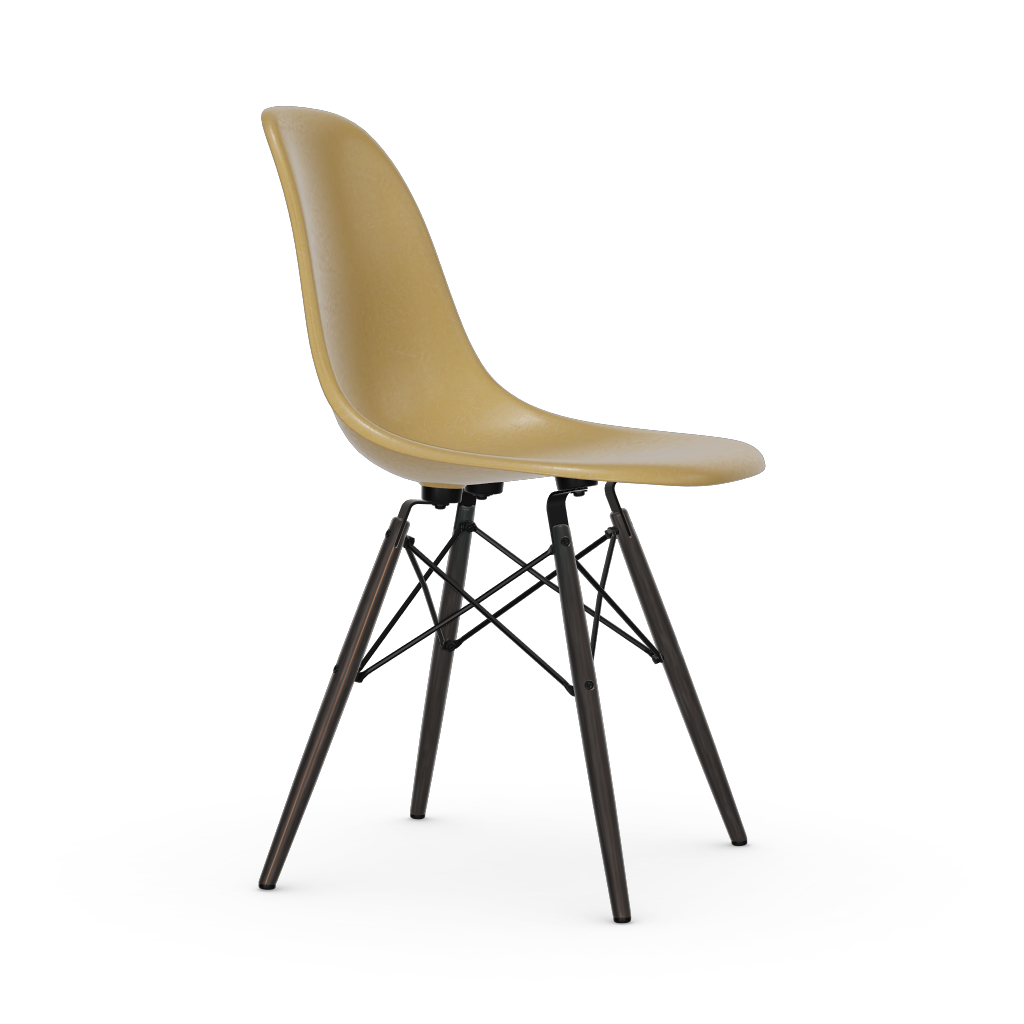 Eames Fiberglass Side Chair DSW (without upholstery).