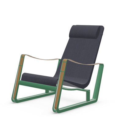 Cite Lounge Chair (Prouve Ble Vert powder-coated (smooth)) by Vitra