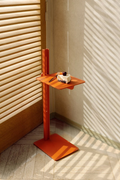 Museum side table, orange