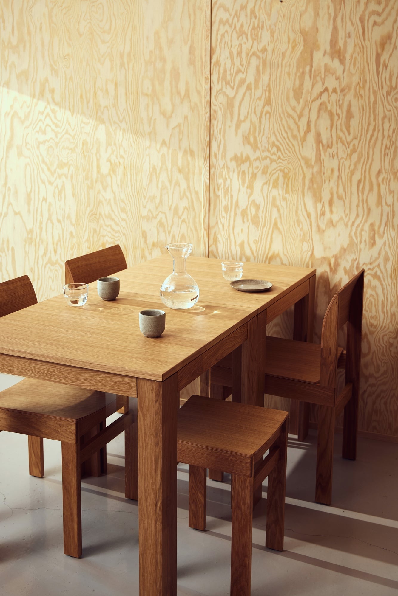 Element table, 70 x 70 cm, oiled oak