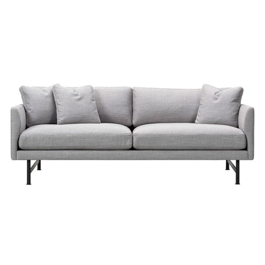 Calmo 95 sofa by Fredericia #2-seater, black steel - Sunniva 242 #