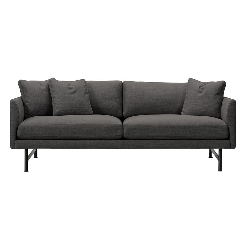 Calmo 95 sofa by Fredericia #2-seater, black steel - Sunniva 173 #