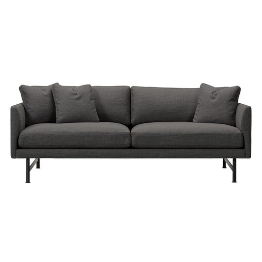 Calmo 95 sofa by Fredericia #2-seater, black steel - Sunniva 173 #