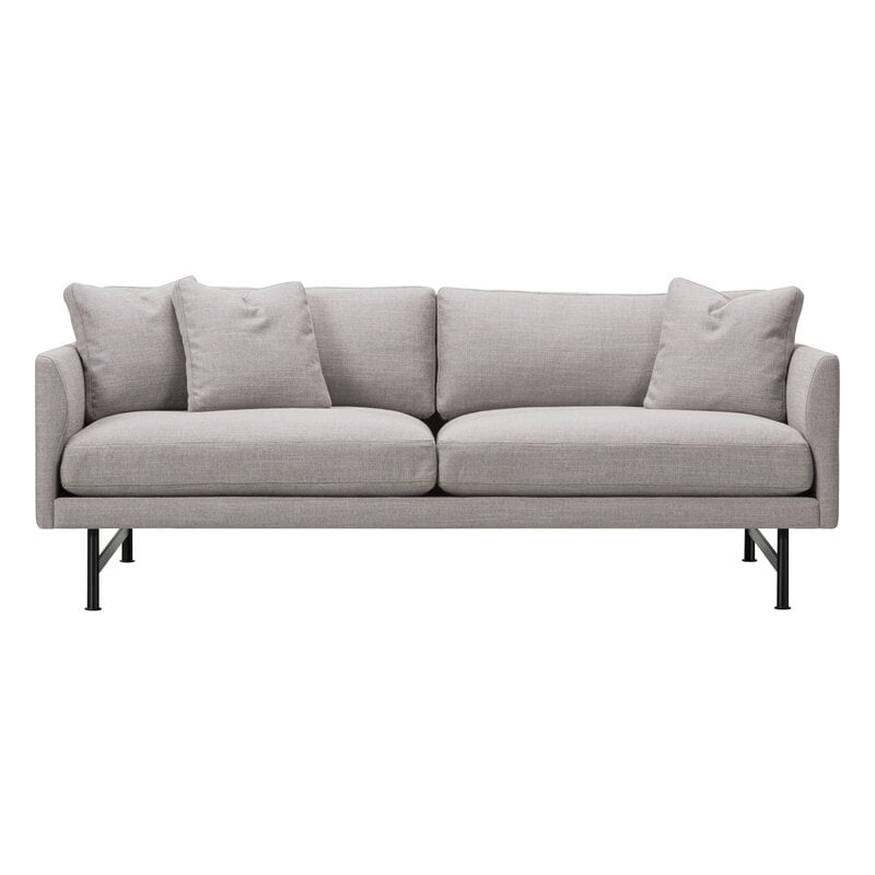 Calmo 95 sofa by Fredericia #2-seater, black steel - Sunniva 717 #