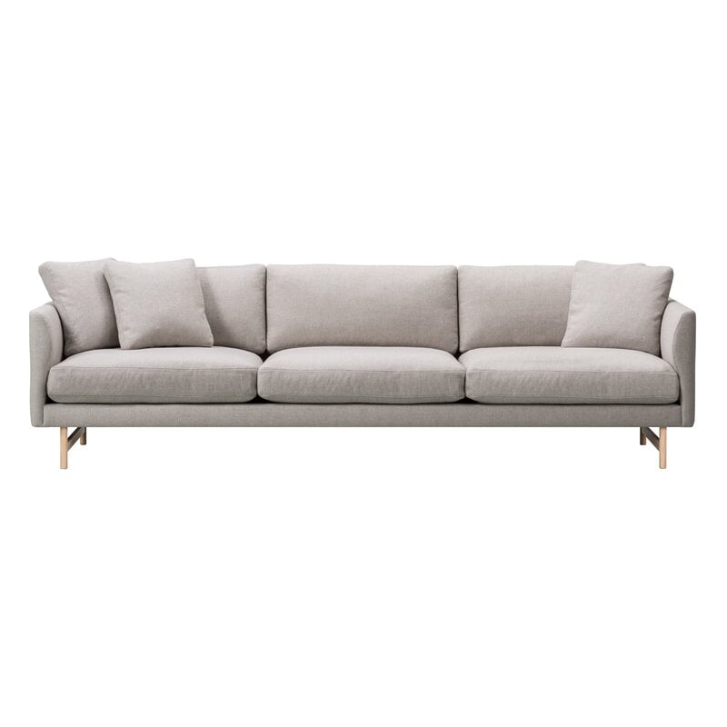 Calmo sofa 80 by Fredericia #3-seater, lacquered oak - Sunniva 717 #