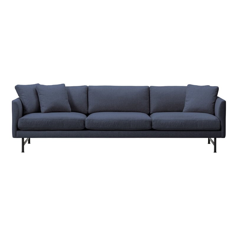 Calmo 80 sofa by Fredericia #3-seater, black steel - Sunniva 783 #